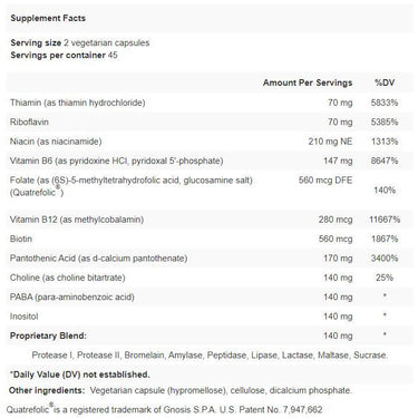Super B-Zyme (Z-24) - Apex Energetics - Methyl B Complex containing 8 high-potency activated B vitamins